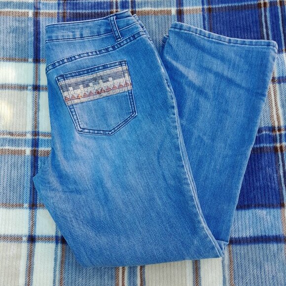 Christopher & Banks Petite Bootcut Jeans - Size 10P - Picture 1 of 7